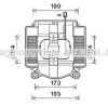 AVA QUALITY COOLING MS8669 Electric Motor, interior blower